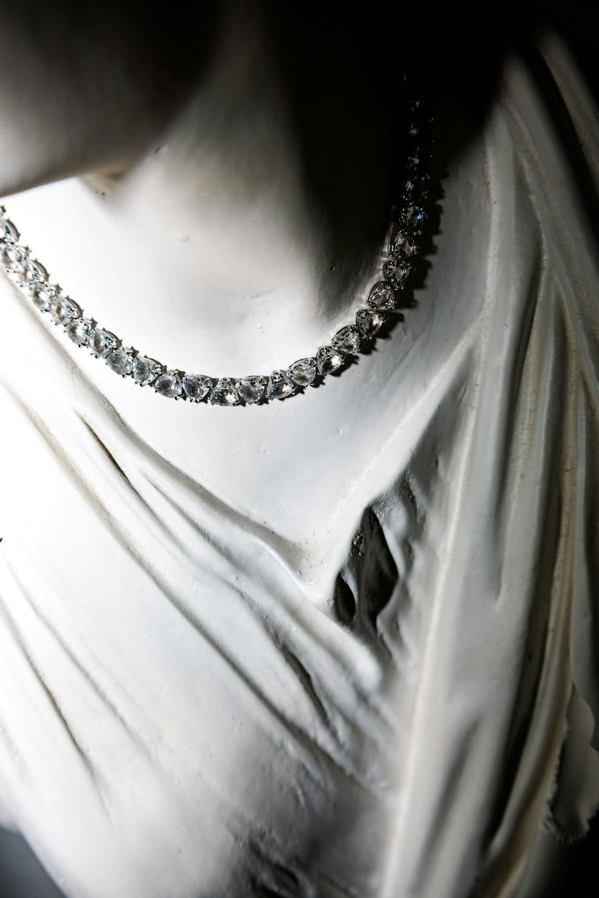 Riya Tennis Necklace in silver tone