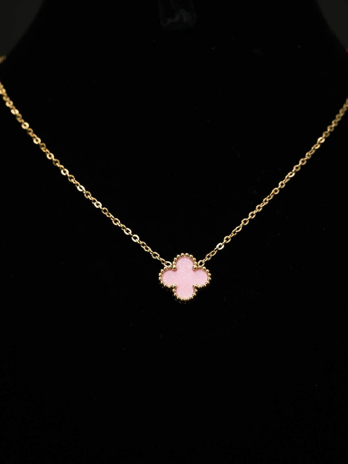 Kismat Clover Pendant in gold tone
