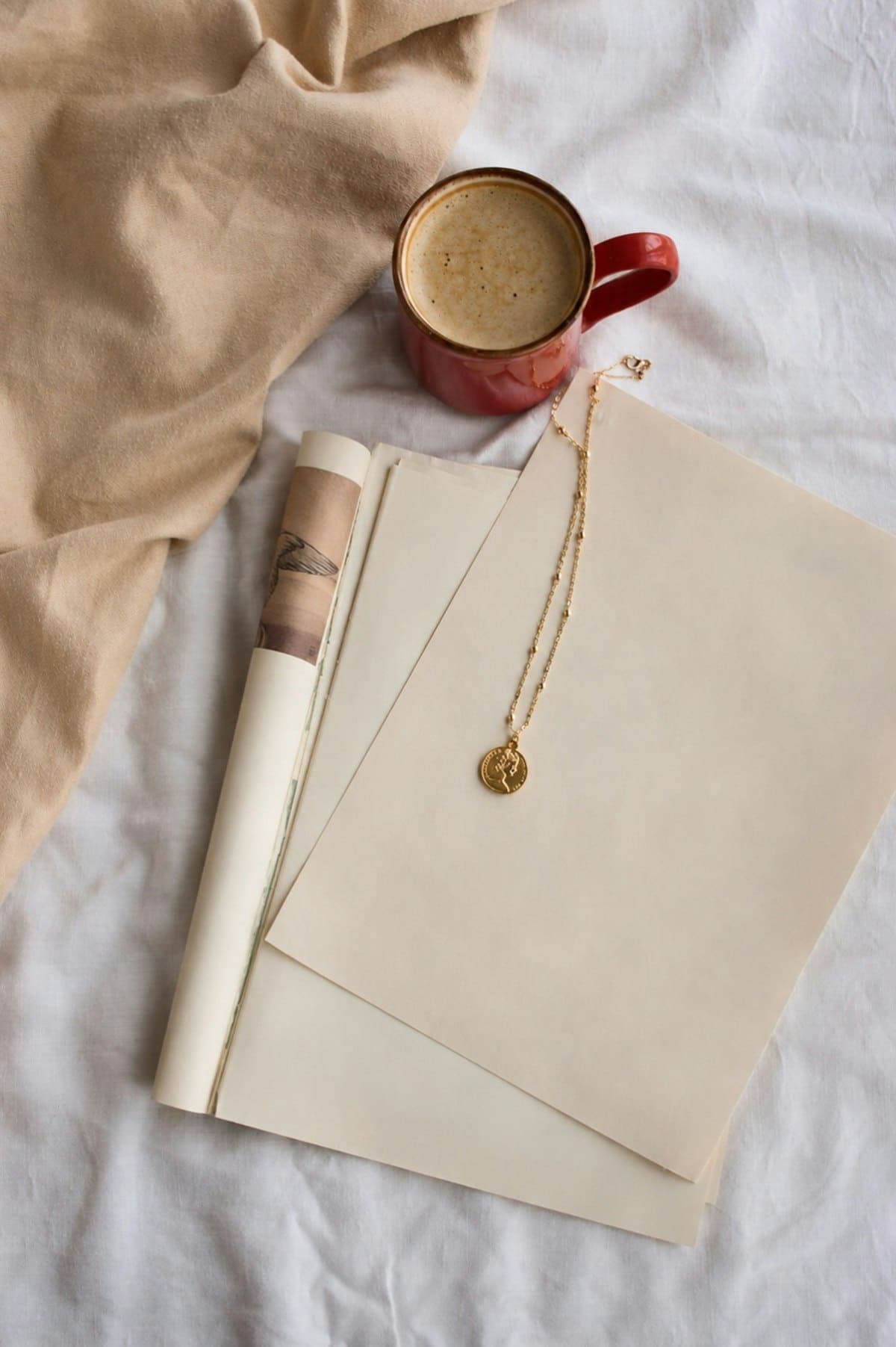 Sikka Coin Pendant in gold tone