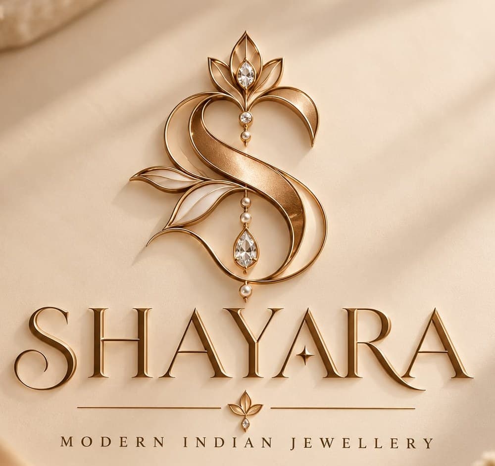The Shayara logo: a designer S with jewelled leaves above the SHAYARA wordmark